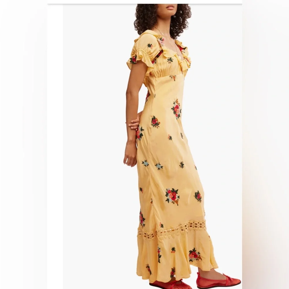 Free People Embroidery Floral Dress - Picture 2 of 6